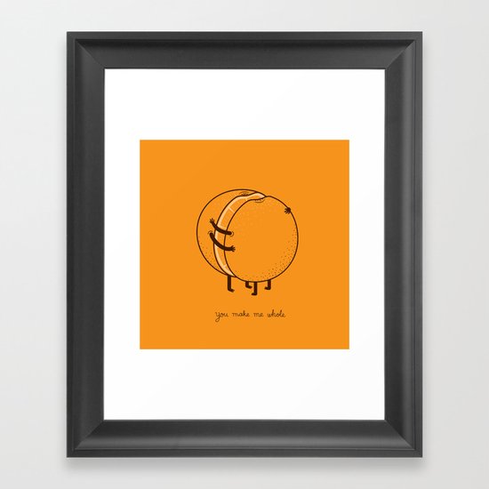 My better half Framed Art Print