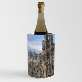 Spain Photography - Beautiful Basilica In Barcelona Wine Chiller