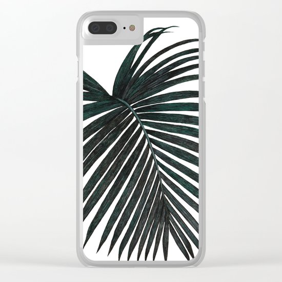Palm leaf Clear iPhone Case