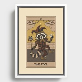 The Fool - Raccoons Tarot Framed Canvas