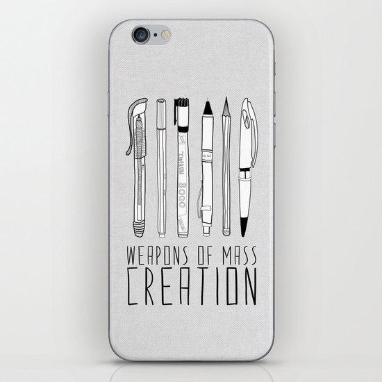 weapons of mass creation iPhone & iPod Skin