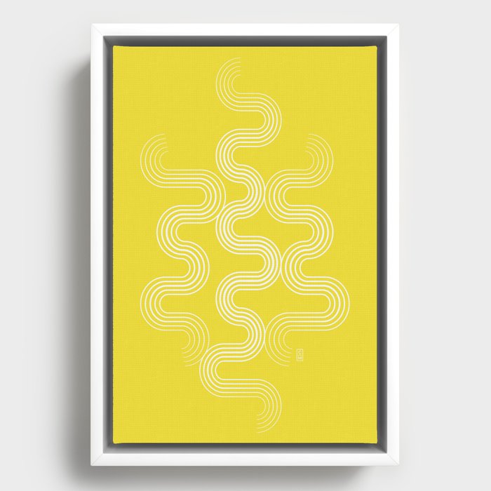 Vibrations Art Print – 01 Framed Canvas