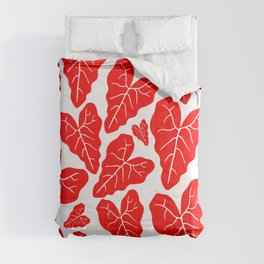 Red leaves pattern Comforter