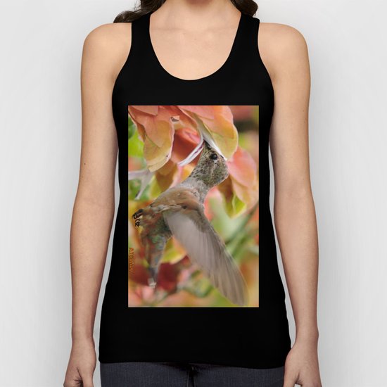 Little Ms. Hummingbird in for More Licks Unisex Tank Top
