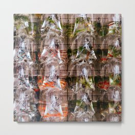 Hong Kong Goldfish Market Metal Print