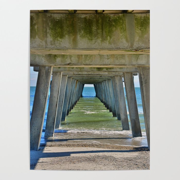 Under The Tybee Island Pier Poster