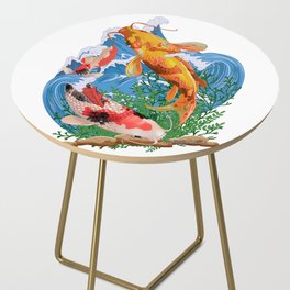 koi Fish Side Table