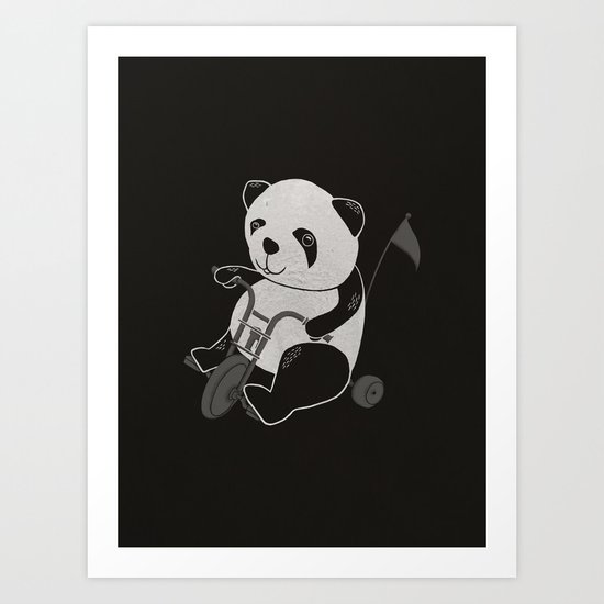 Let's Bicycling Art Print
