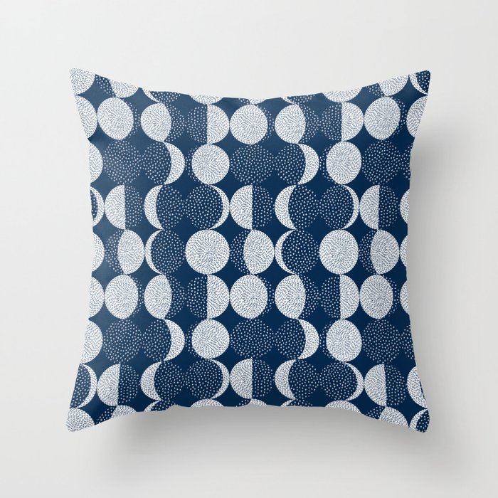 Moon Phases Throw Pillow