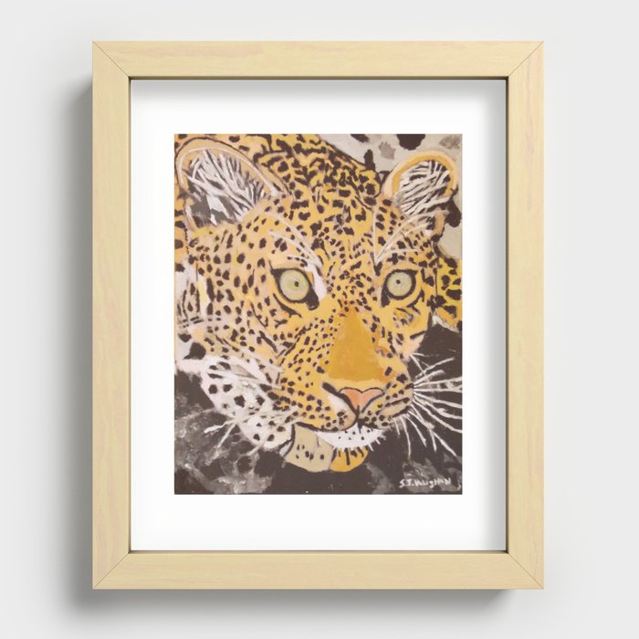 Leopard Recessed Framed Print