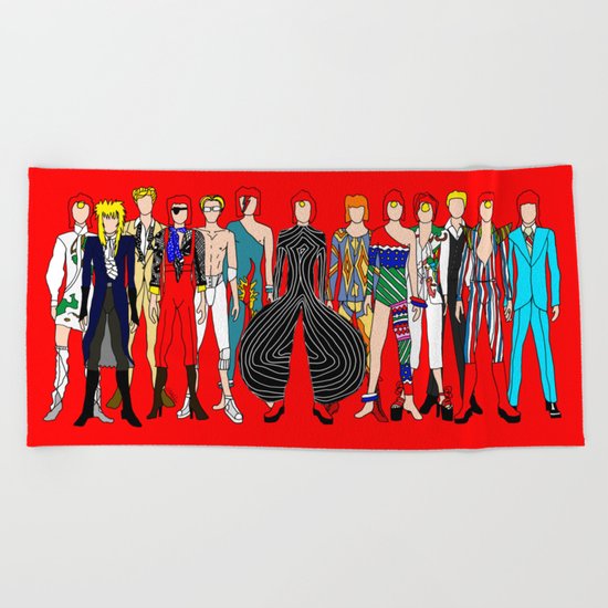 Red Bowie Group Fashion Outfits Beach Towel