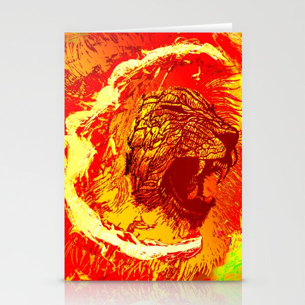 Lion Art Stationery Cards