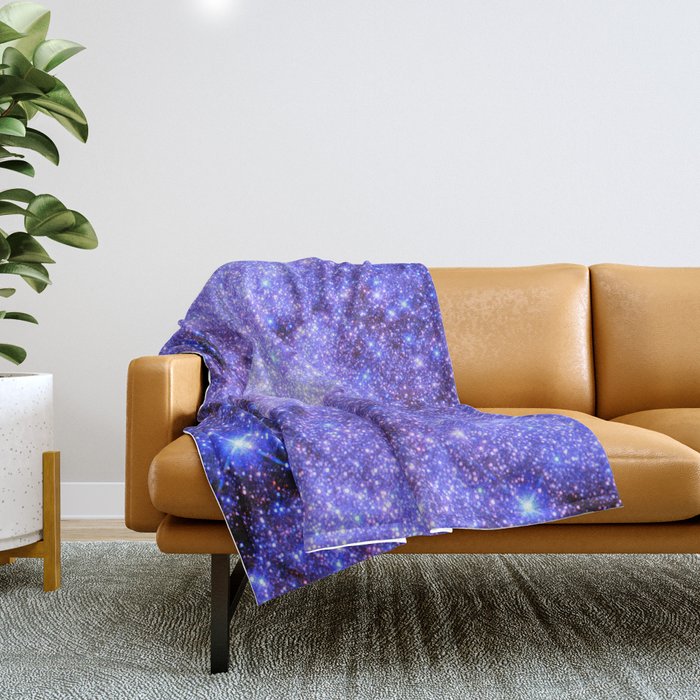 Lavender gAlAxy. Throw Blanket