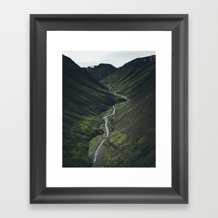 Northern Iceland Stream Framed Art Print