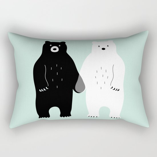 Gray Rectangular Pillow