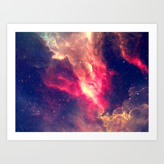 The Sky is on Fire Art Print