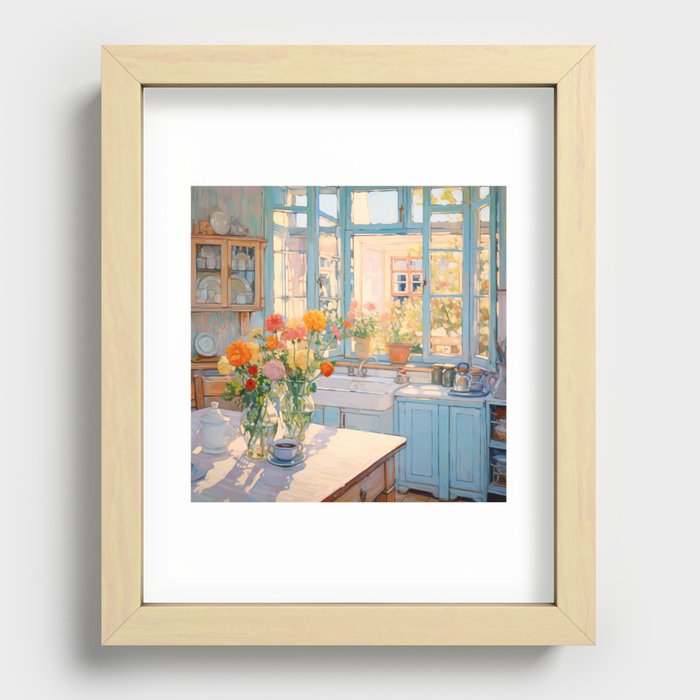 Morning Kitchen Recessed Framed Print