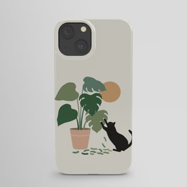 Cat and Plant 13: The Making of Monstera iPhone Case