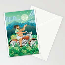 Knight of Pentacles - Fat Folks Tarot Stationery Cards