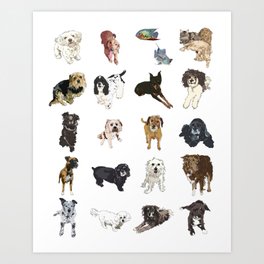 Aspire Pet Project Large Art Print