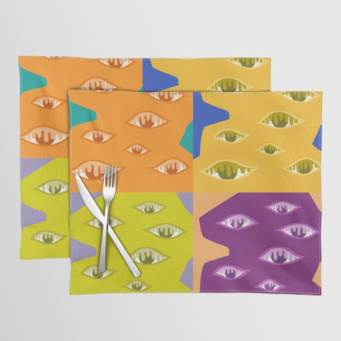 The crying eyes patchwork 3 Placemat