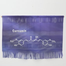 Curcumin turmeric spice, Structural chemical formula Wall Hanging