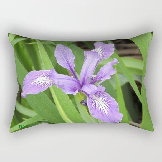 Pale Iris Rectangular Pillow