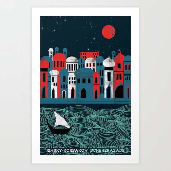 Scheherazade - Rimsky Korsakov Art Print