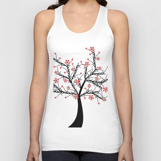 Cherry blossom tree Unisex Tank Top