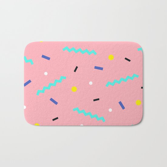 Memphis pattern 54 Bath Mat