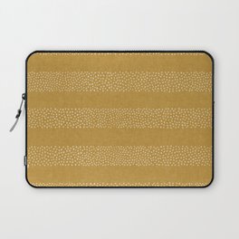 angrand stipple stripes - mustard Laptop Sleeve