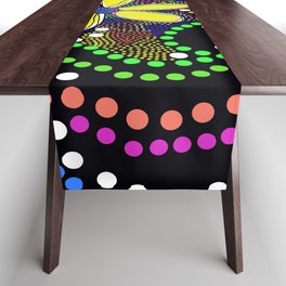 Funky Flower and Polka Dots Table Runner