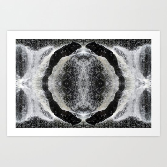 Waterfall Mandala Art Print