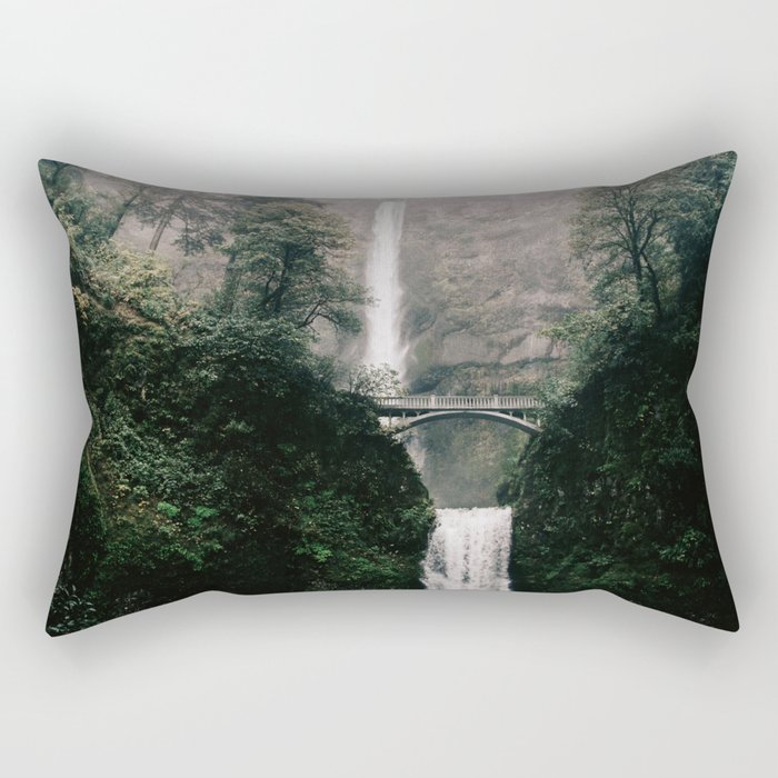 Multnomah Falls Waterfall Oregon Rectangular Pillow