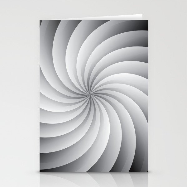 SWIRL. Black and white. Stationery Cards