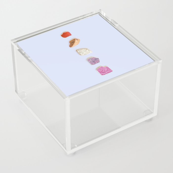 Abstract Minimalist Sea Pottery Flat Lay | Lesbian Acrylic Box