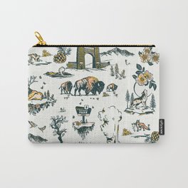 Yellowstone National Park Travel Pattern Design Carry-All Pouch