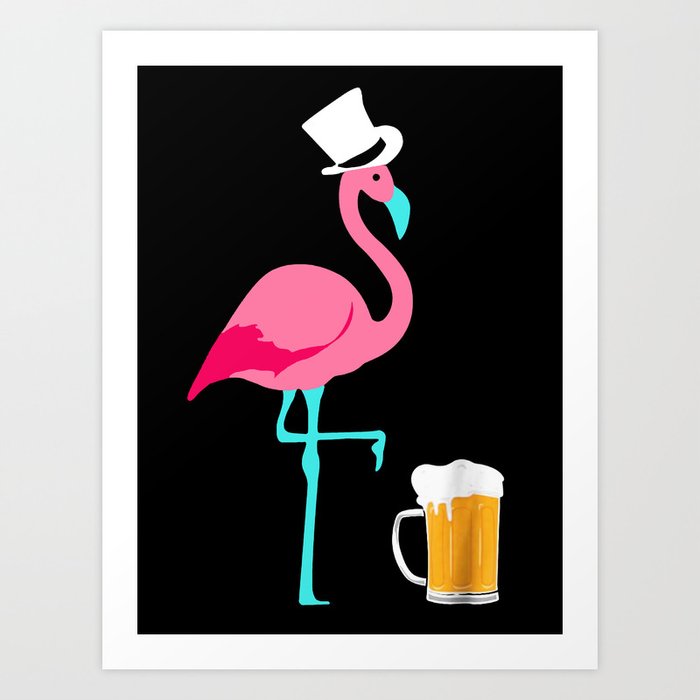 Flamingo Party Art Print