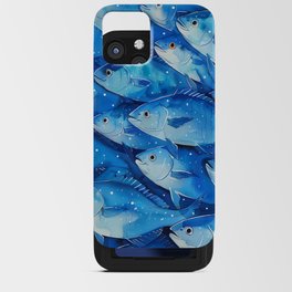 Blue Fish School iPhone Card Case