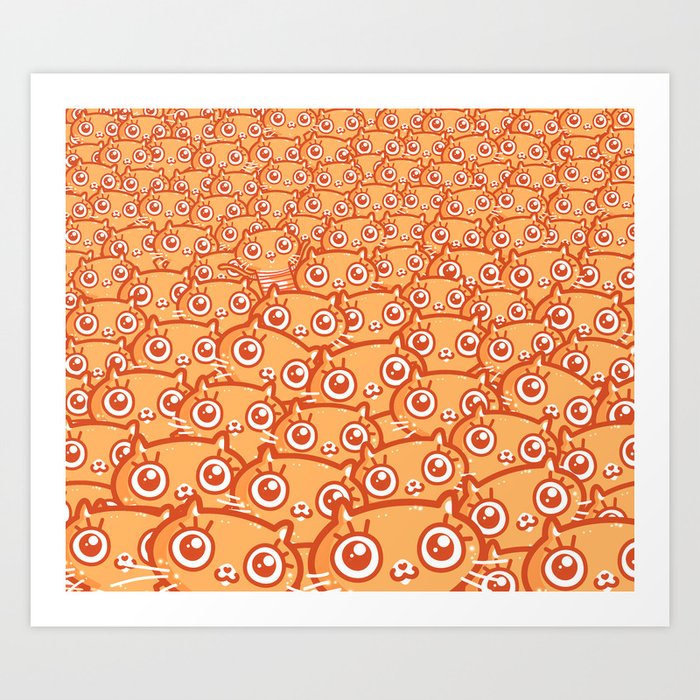 CatGalore - orange ginger Art Print