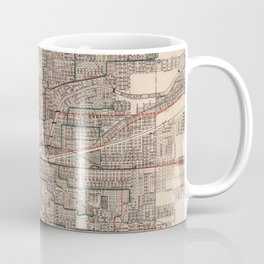 Old Spokane WA Map (1924) The Lilac City Washington State Vintage Atlas Coffee Mug