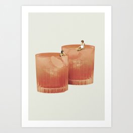 Holiday in a glass 3 Art Print