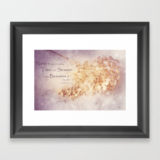 Season's Beauty Framed Art Print