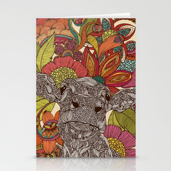 Arabella and the flowers Stationery Cards