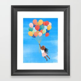 Balloon Party Framed Art Print