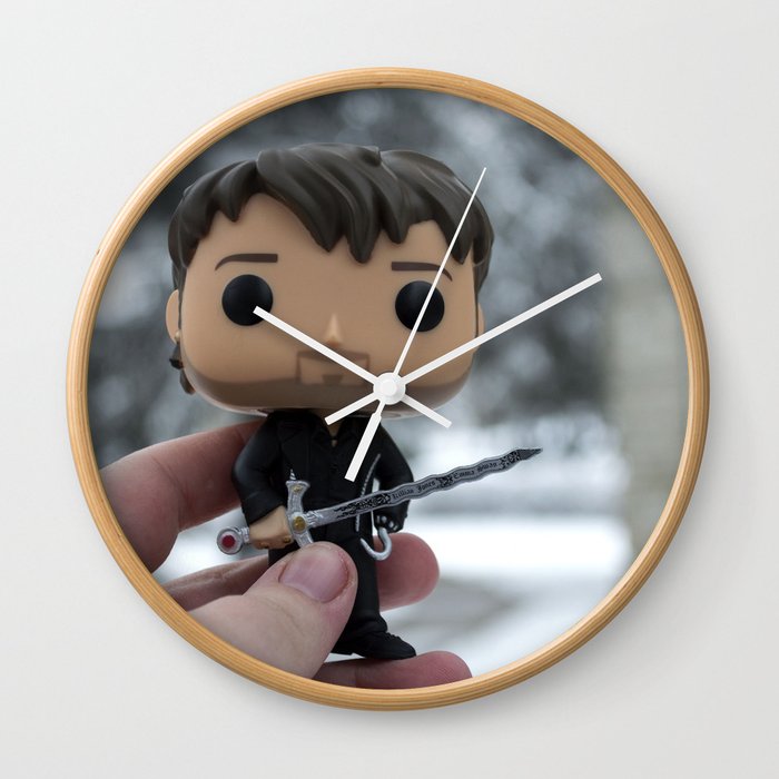 Captain Hook In The Snow Wall Clock By Nicoledamato Society6 Captain Hook In The Snow Wall Clock