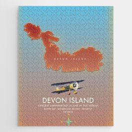 Devon Island Canada map. Jigsaw Puzzle