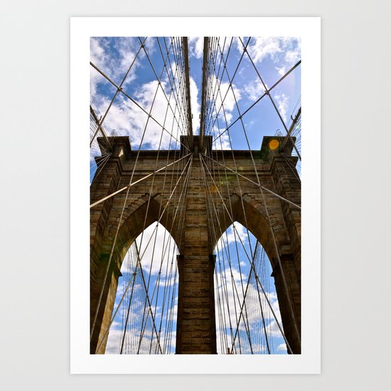 Brooklyn Bridge In Color Art Print