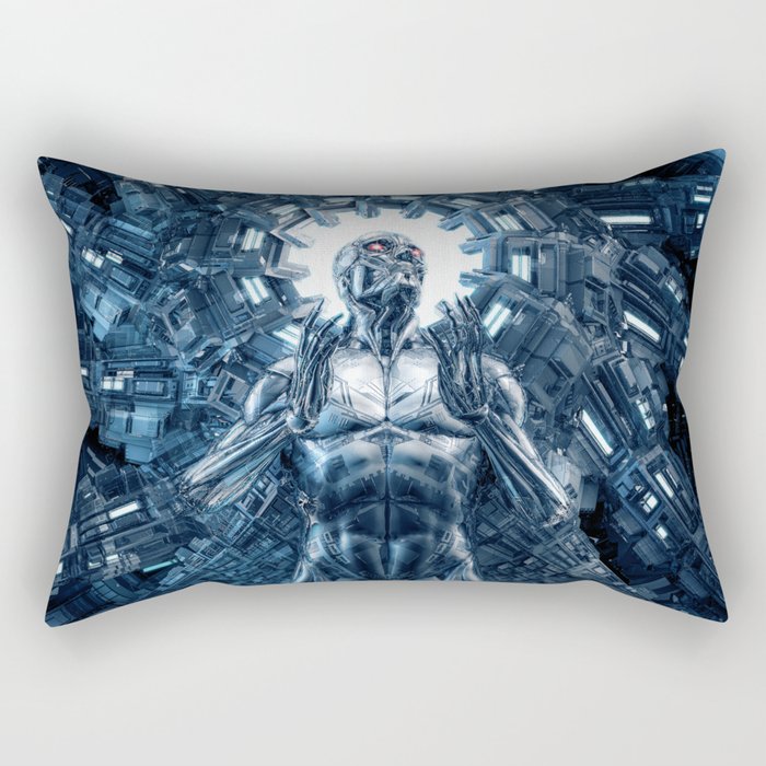 I Dream In Steel Rectangular Pillow