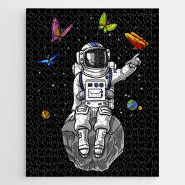 Space Astronaut Hippie Jigsaw Puzzle